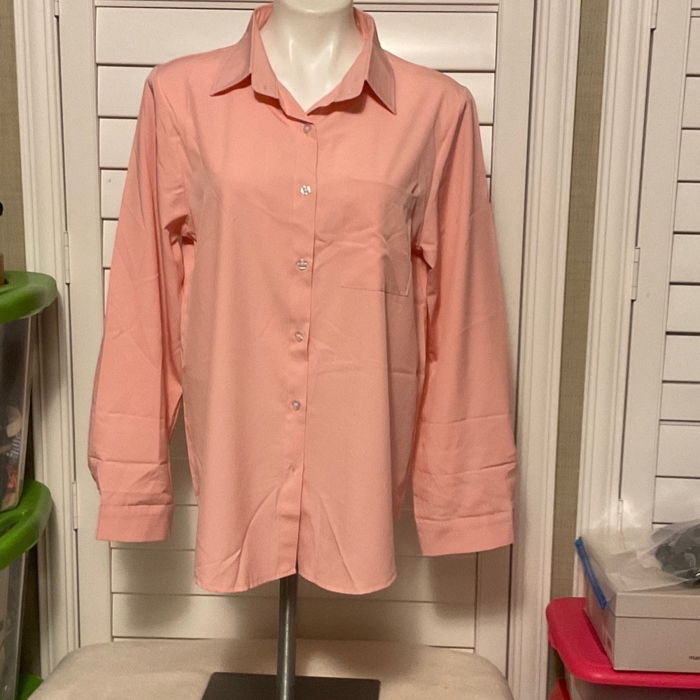 Women's Pink Button Down Shirt